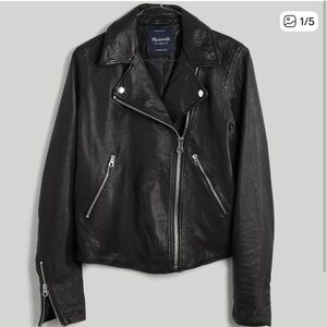 Madewell Classic Black Leather Jacket